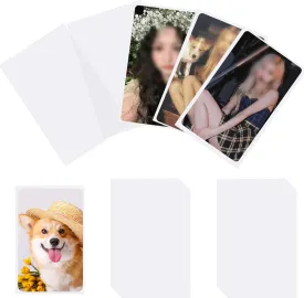 100 Pcs photocard Sleeves, 57x88mm Ultra Clear and Thick Sleeves Idol Photo Cards Protector Trading Cards Shield Cover