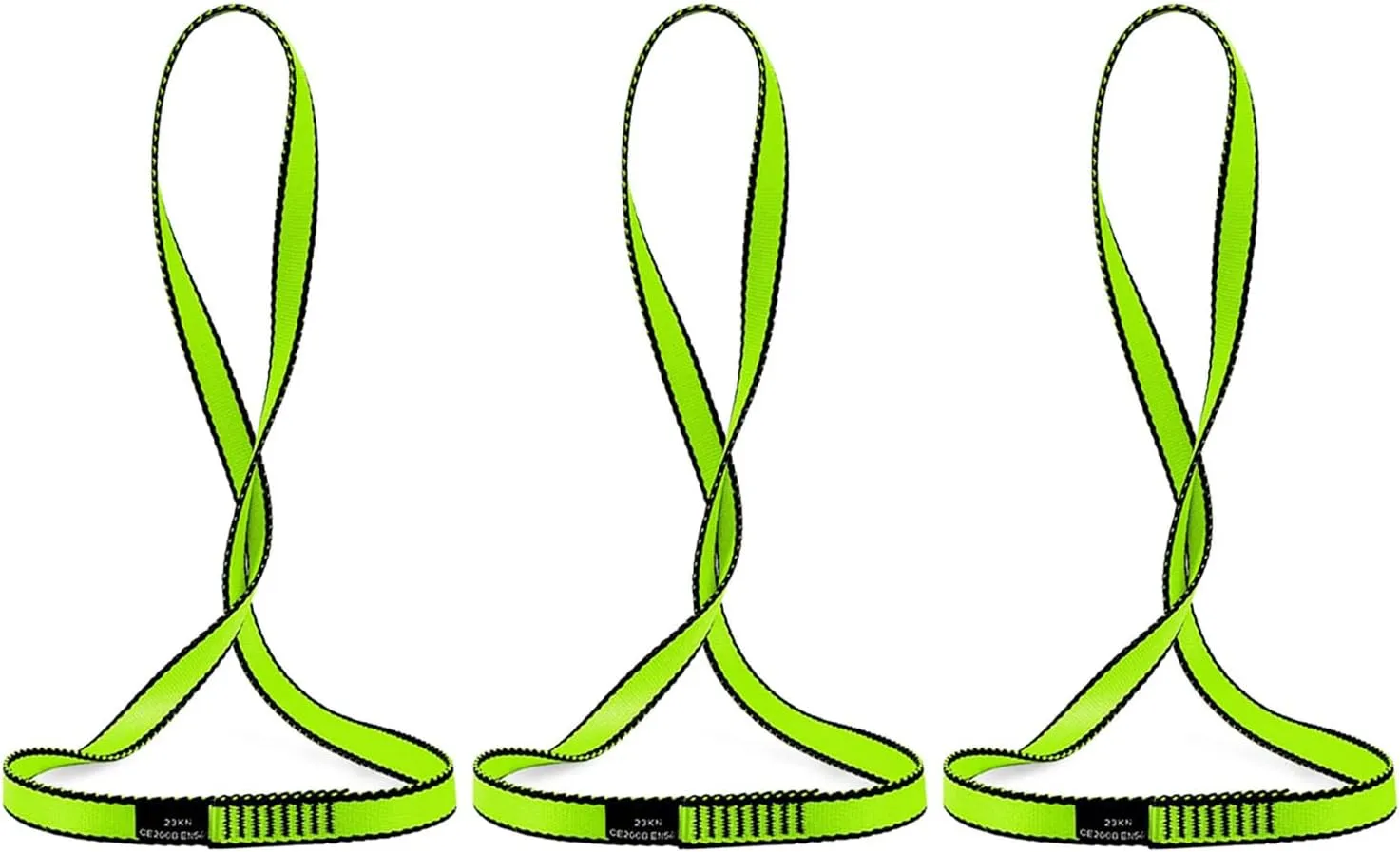 18MM Nylon Climbing Sling Runner 23KN CE2008/EN566 Rock Climbing Webbing Straps for Outdoor Climbing, Rappelling, Swing, Yoga Hammock etc