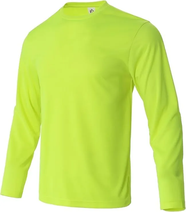 5 Pack Men's T-Shirts,Long Sleeve Athletic Shirt Men,Quick Drying Soft Moisture Wicking Odor Protection