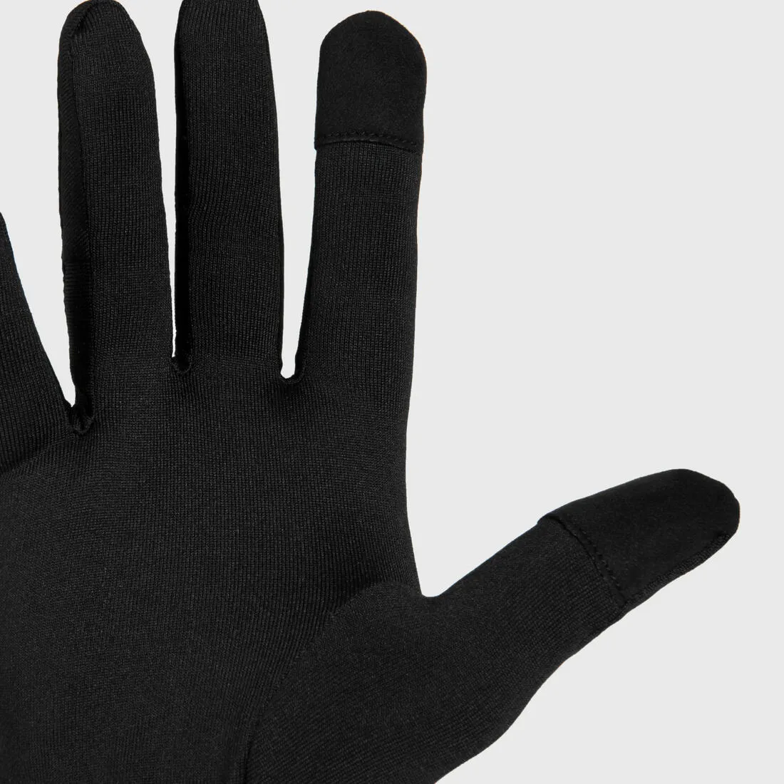 Adult Running Gloves Black - Run 100 Series