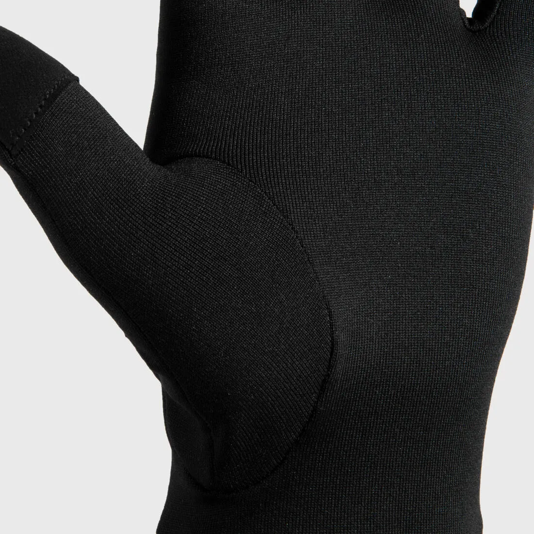 Adult Running Gloves Black - Run 100 Series