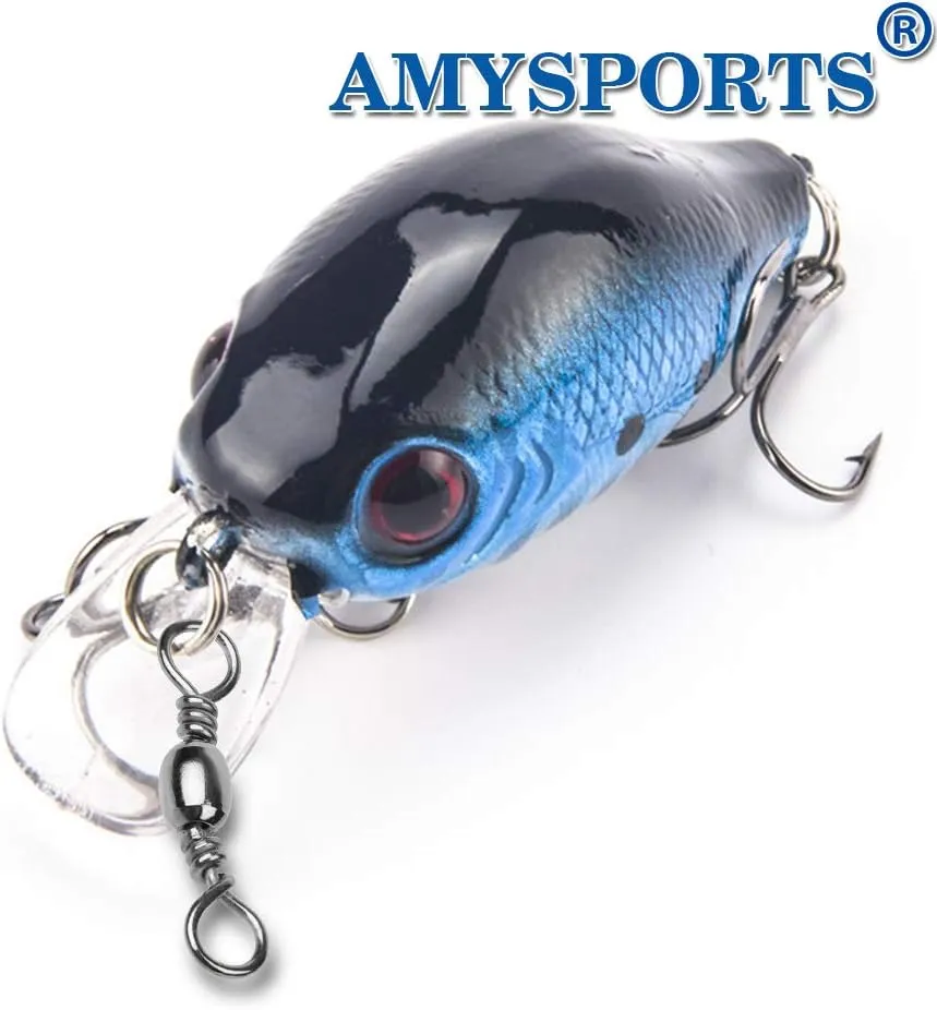 AMYSPORTS High Strength Fishing Swivels Barrel Solid Ring Barrel Fishing Swivel Rolling Fishing Tackle Line Connector Saltwater Freshwater Stainless Steel Accessories