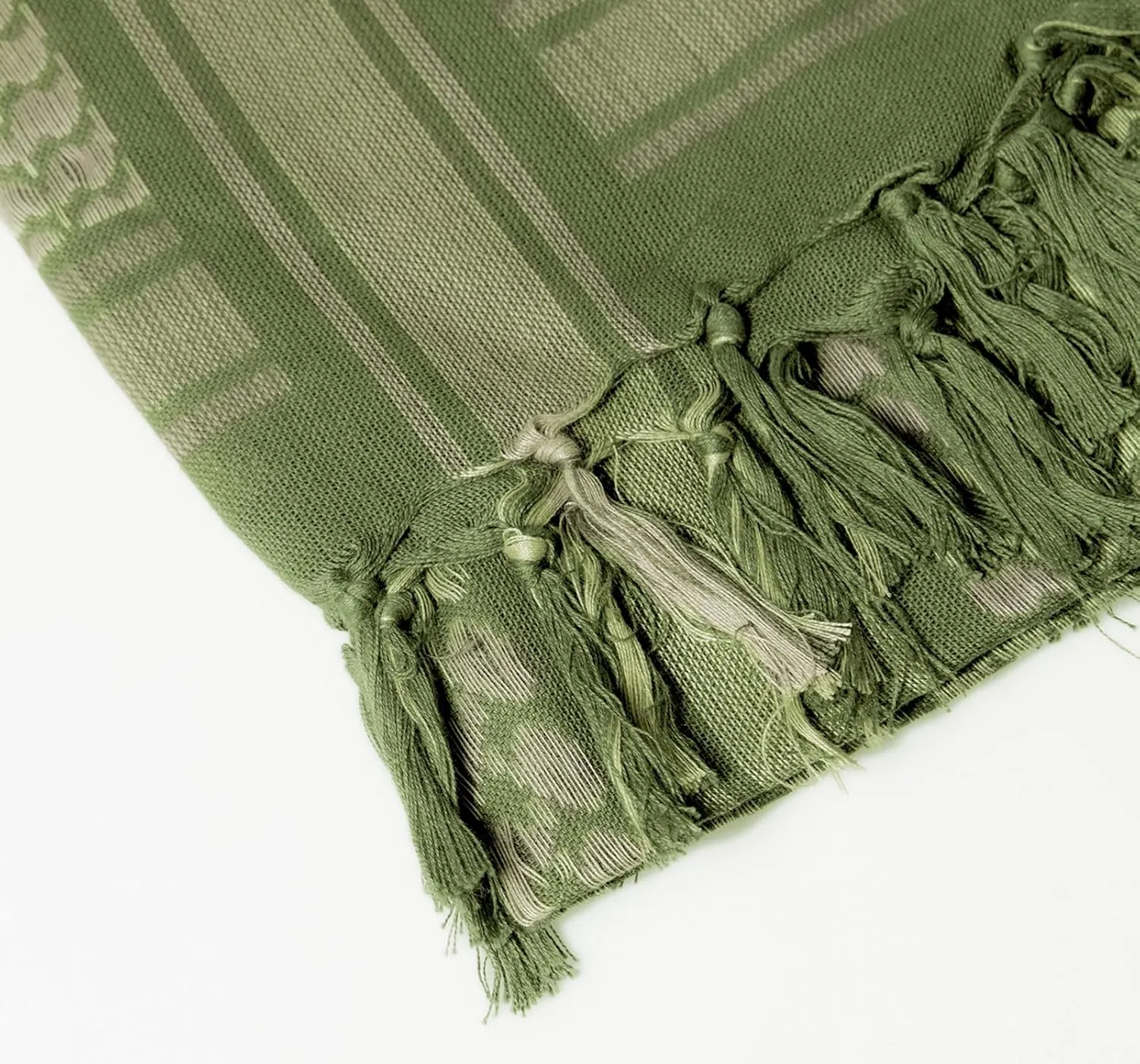 Aonal Military Shemagh Tactical Desert Scarf, 100% Cotton Keffiyeh Neck Head Scarf Wrap for Men Women