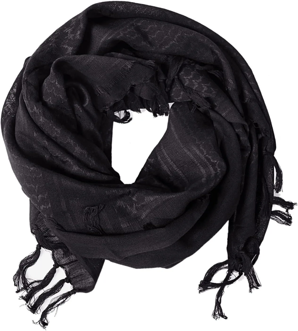 Aonal Military Shemagh Tactical Desert Scarf, 100% Cotton Keffiyeh Neck Head Scarf Wrap for Men Women