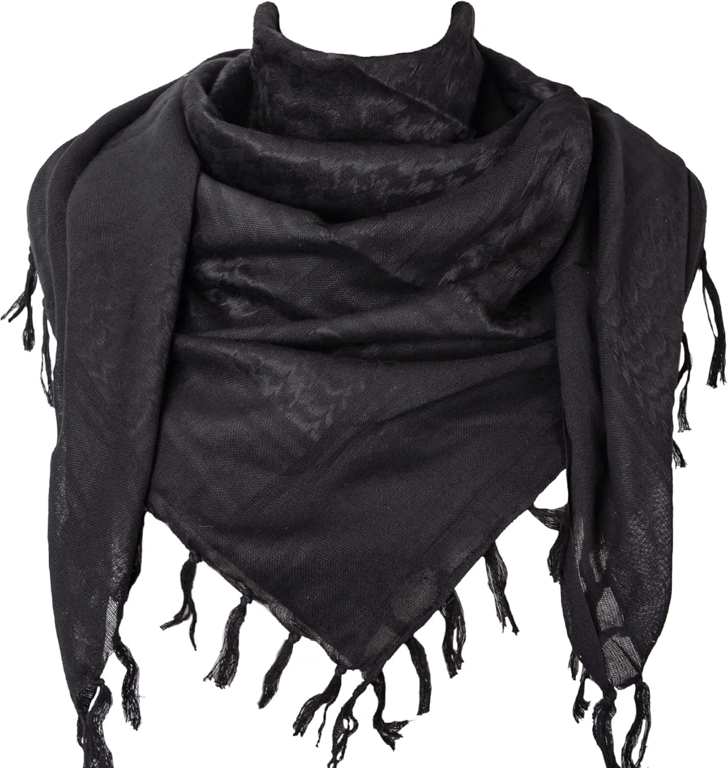 Aonal Military Shemagh Tactical Desert Scarf, 100% Cotton Keffiyeh Neck Head Scarf Wrap for Men Women