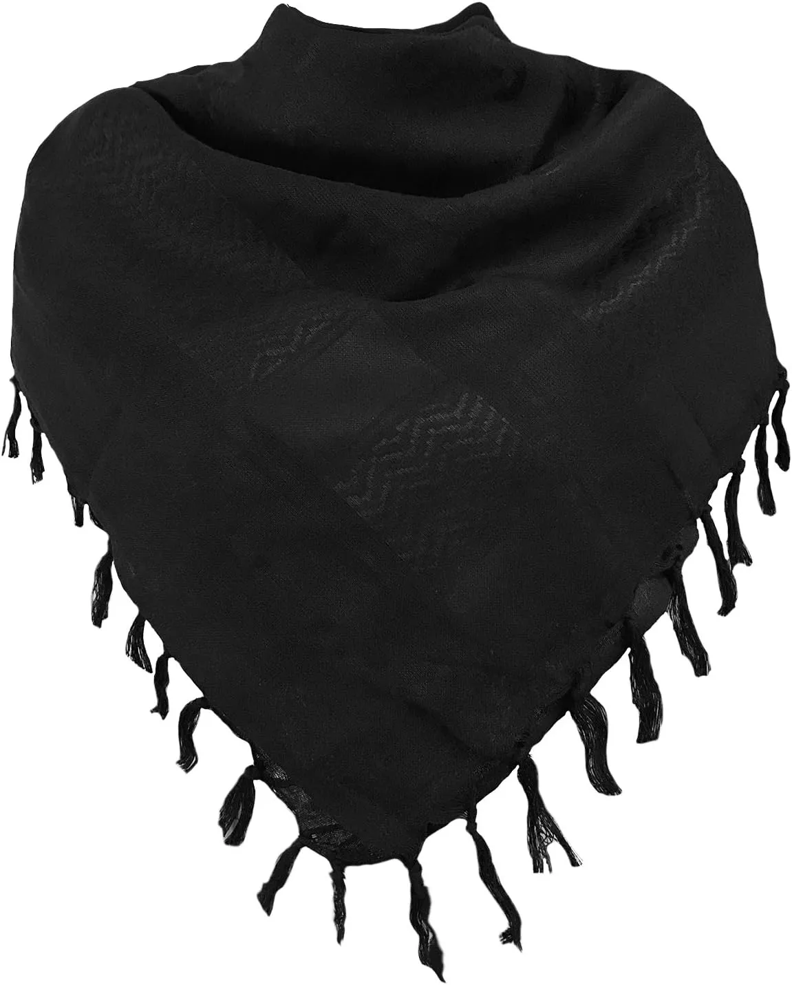 Aonal Military Shemagh Tactical Desert Scarf, 100% Cotton Keffiyeh Neck Head Scarf Wrap for Men Women