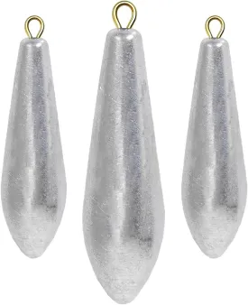Atibin Drop Shot Fishing Weight Sinker Teardrop Saltwater Fishing Weights Lead Casting Egg Fishing Sinker Bass Streamlined Removable