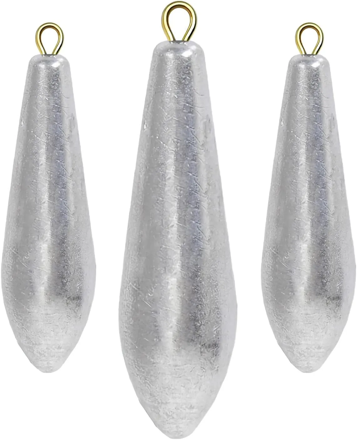 Atibin Drop Shot Fishing Weight Sinker Teardrop Saltwater Fishing Weights Lead Casting Egg Fishing Sinker Bass Streamlined Removable
