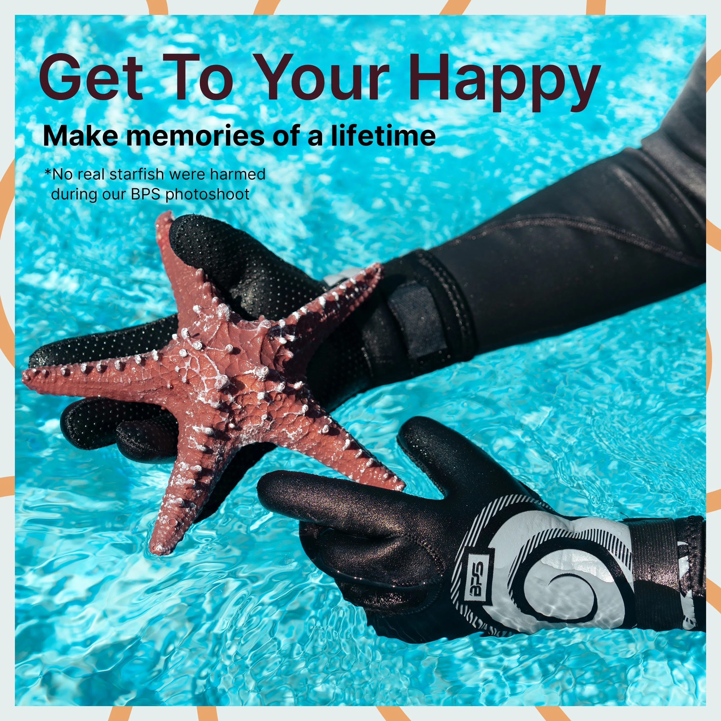 BPS 'Koru' 3mm Water Gloves