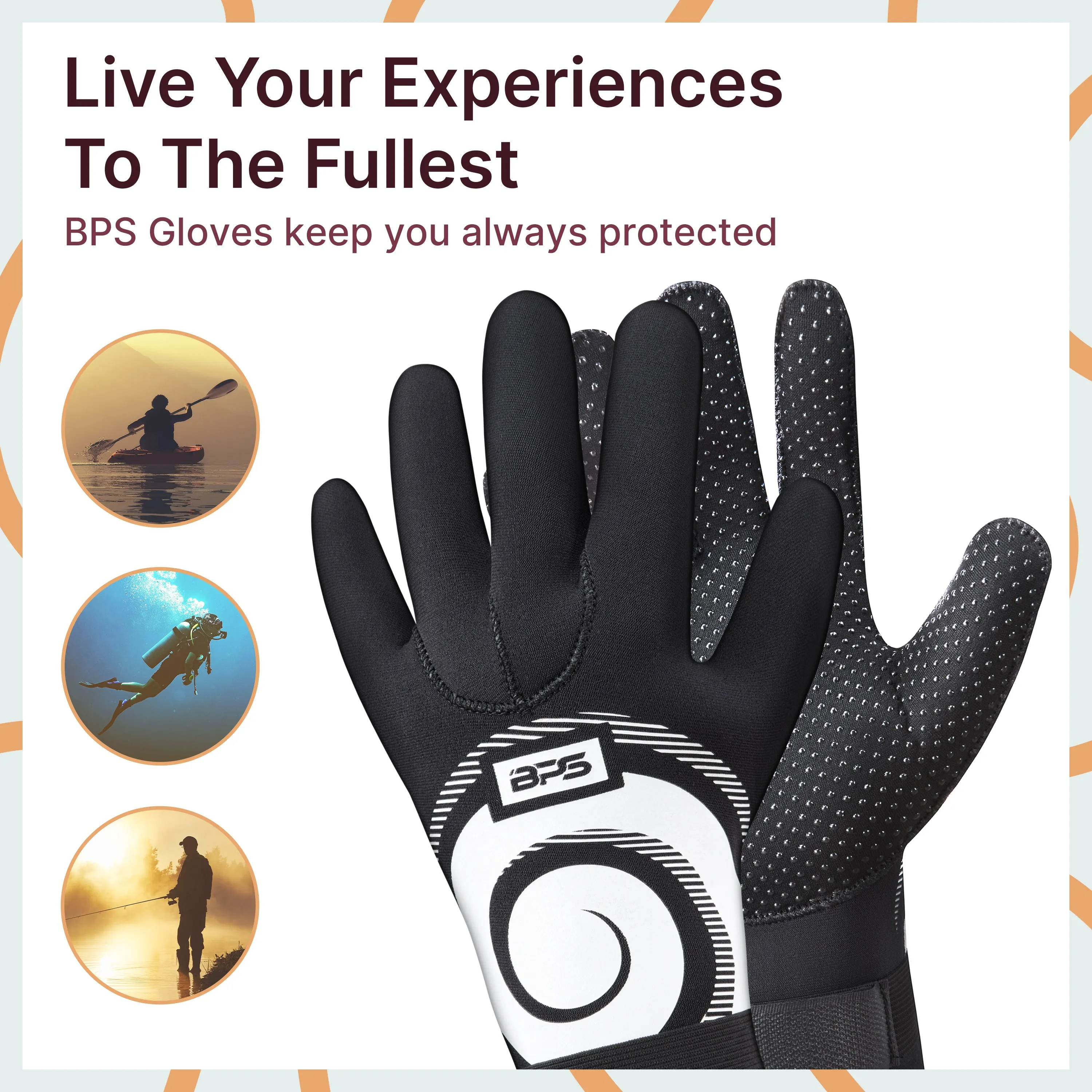 BPS 'Koru' 3mm Water Gloves
