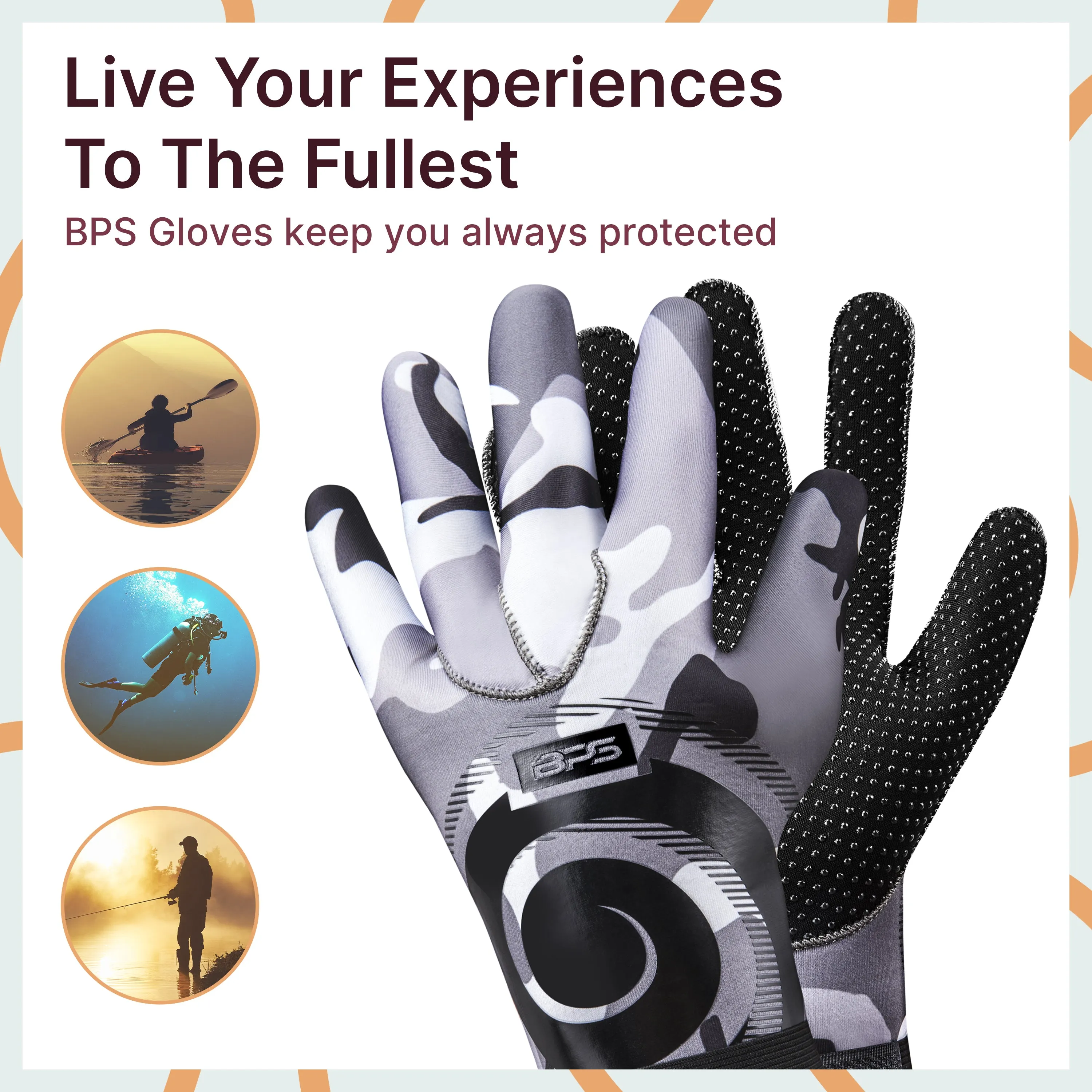 BPS 'Koru' 3mm Water Gloves