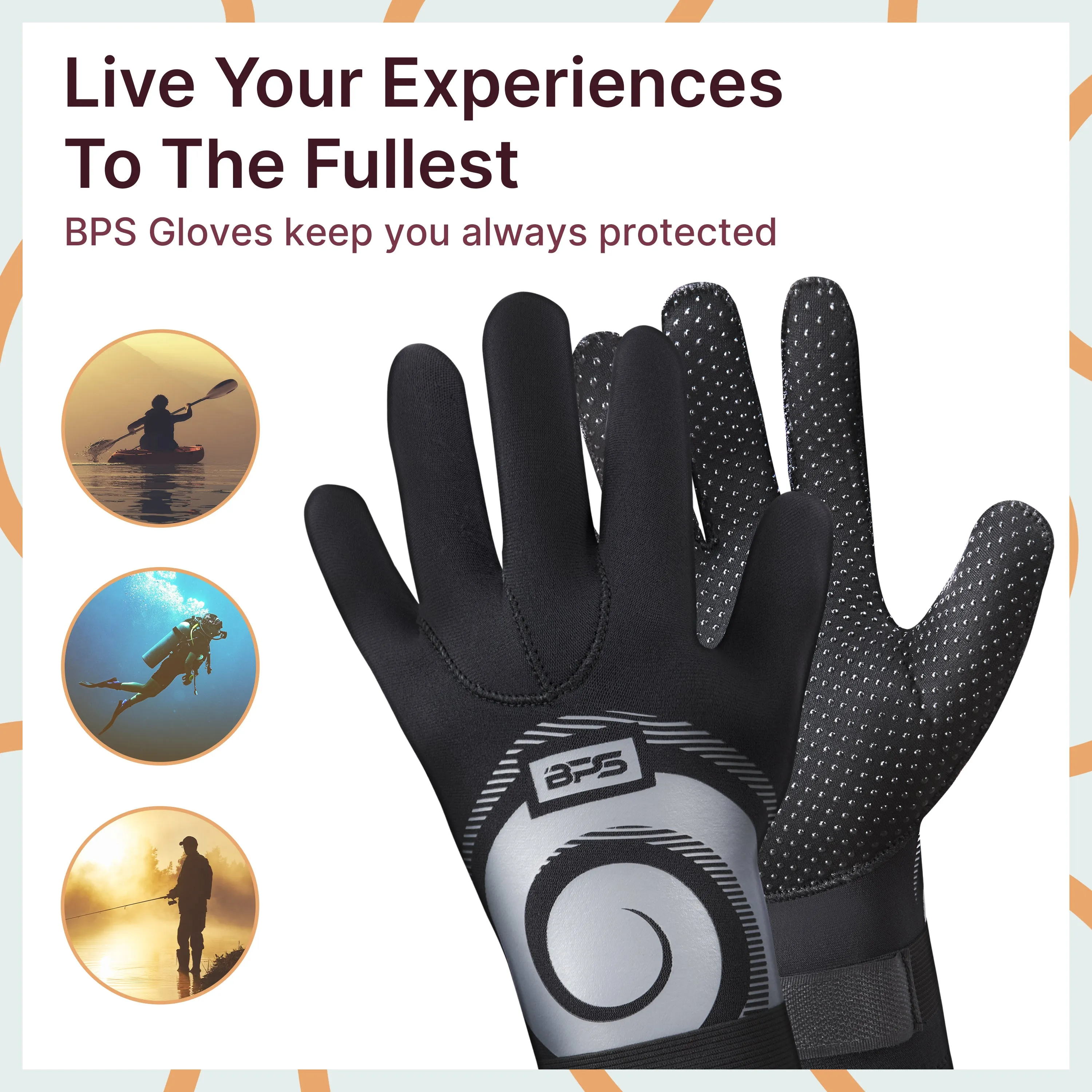 BPS 'Koru' 3mm Water Gloves
