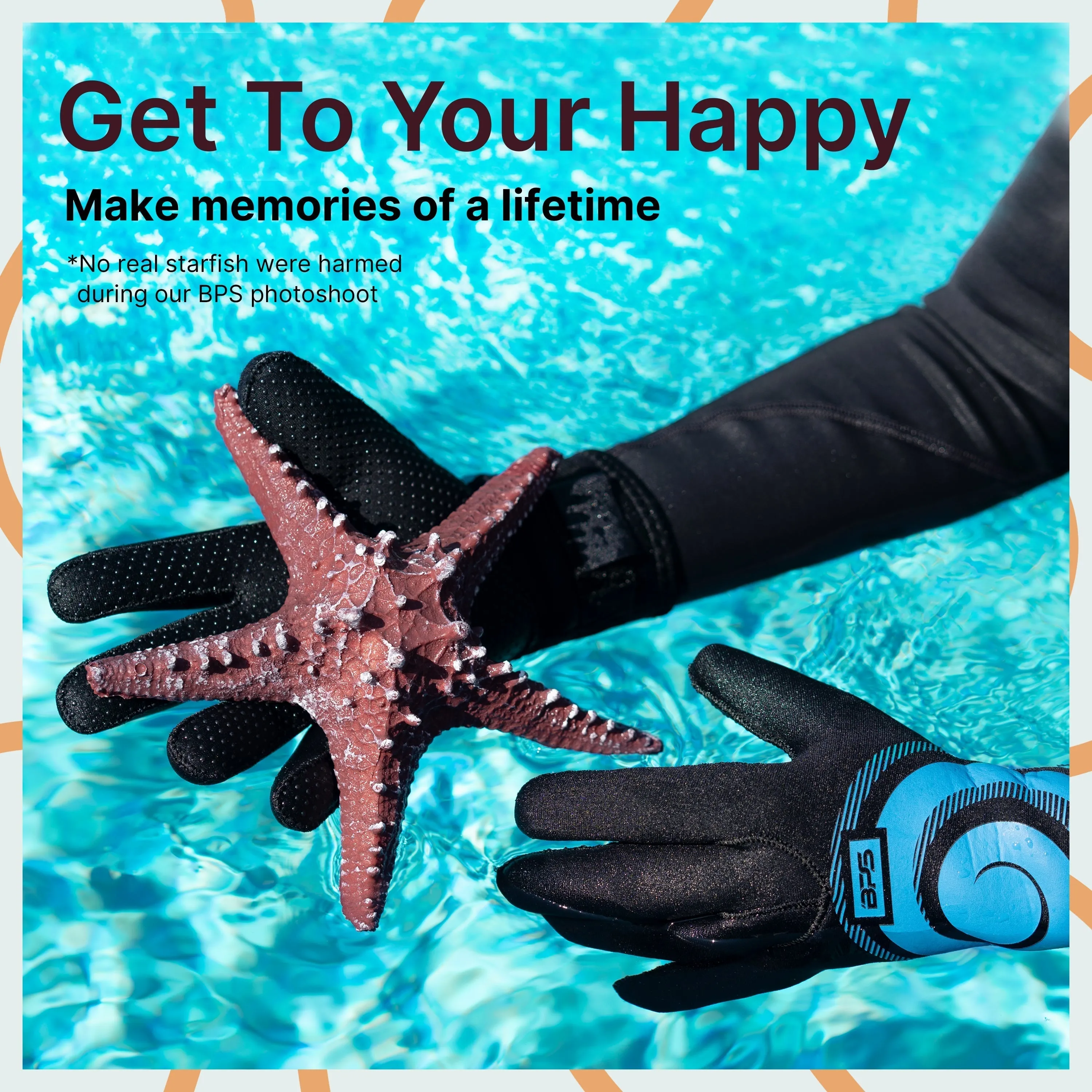 BPS 'Koru' 3mm Water Gloves