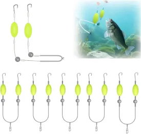 Double-Hook Reverse Bottom Rig, 2025 New Reverse Bottom Fishing Rig Hooks, Anti Tangle Fishing Hooks. Swimming Bait for Freshwater Saltwater, Fishings Lures for Beginners Amateurs