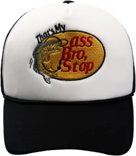 Fish with Hook Print Baseball Cap Trucker Mesh Hat Embroidered Snapback Hat