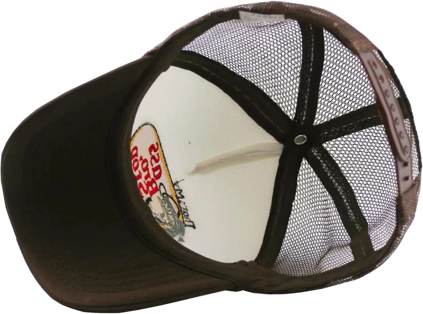 Fish with Hook Print Baseball Cap Trucker Mesh Hat Embroidered Snapback Hat
