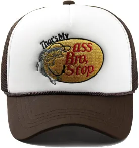 Fish with Hook Print Baseball Cap Trucker Mesh Hat Embroidered Snapback Hat