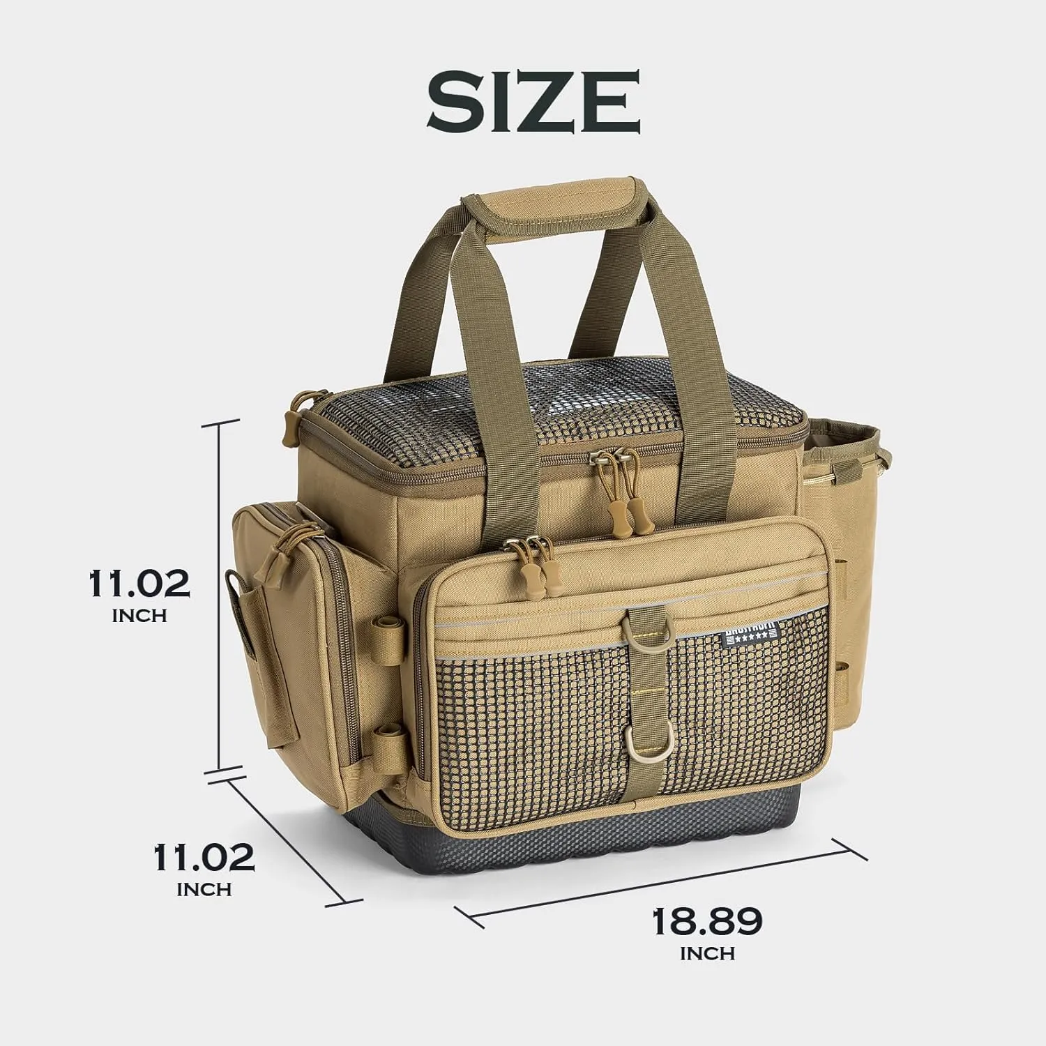 Ghosthorn Fishing Tackle Bags Salt Water Resistant Tackle Box Bag -large capacity tackle storage