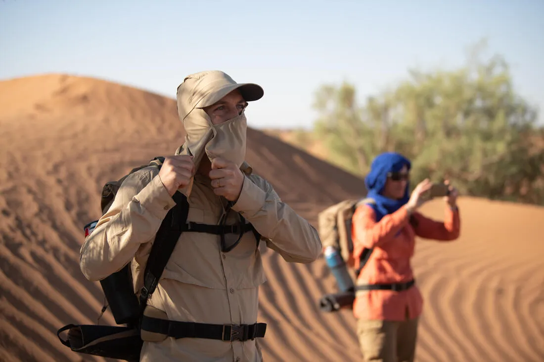 Gorra Senderismo y Trekking Forclaz Desert 500 Adulto Marrón