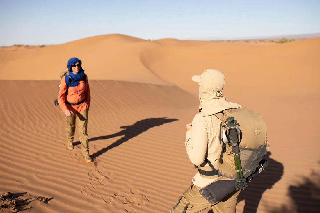 Gorra Senderismo y Trekking Forclaz Desert 500 Adulto Marrón