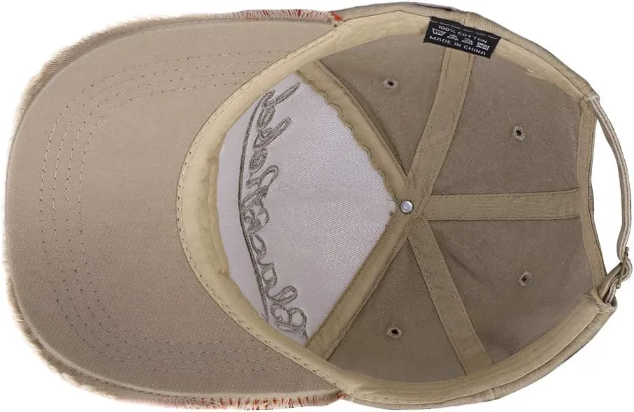 Ibluelover Washed Distressed Cotton Baseball Cap Unisex Adjustable Snapback Trucker Hat