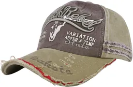 Ibluelover Washed Distressed Cotton Baseball Cap Unisex Adjustable Snapback Trucker Hat