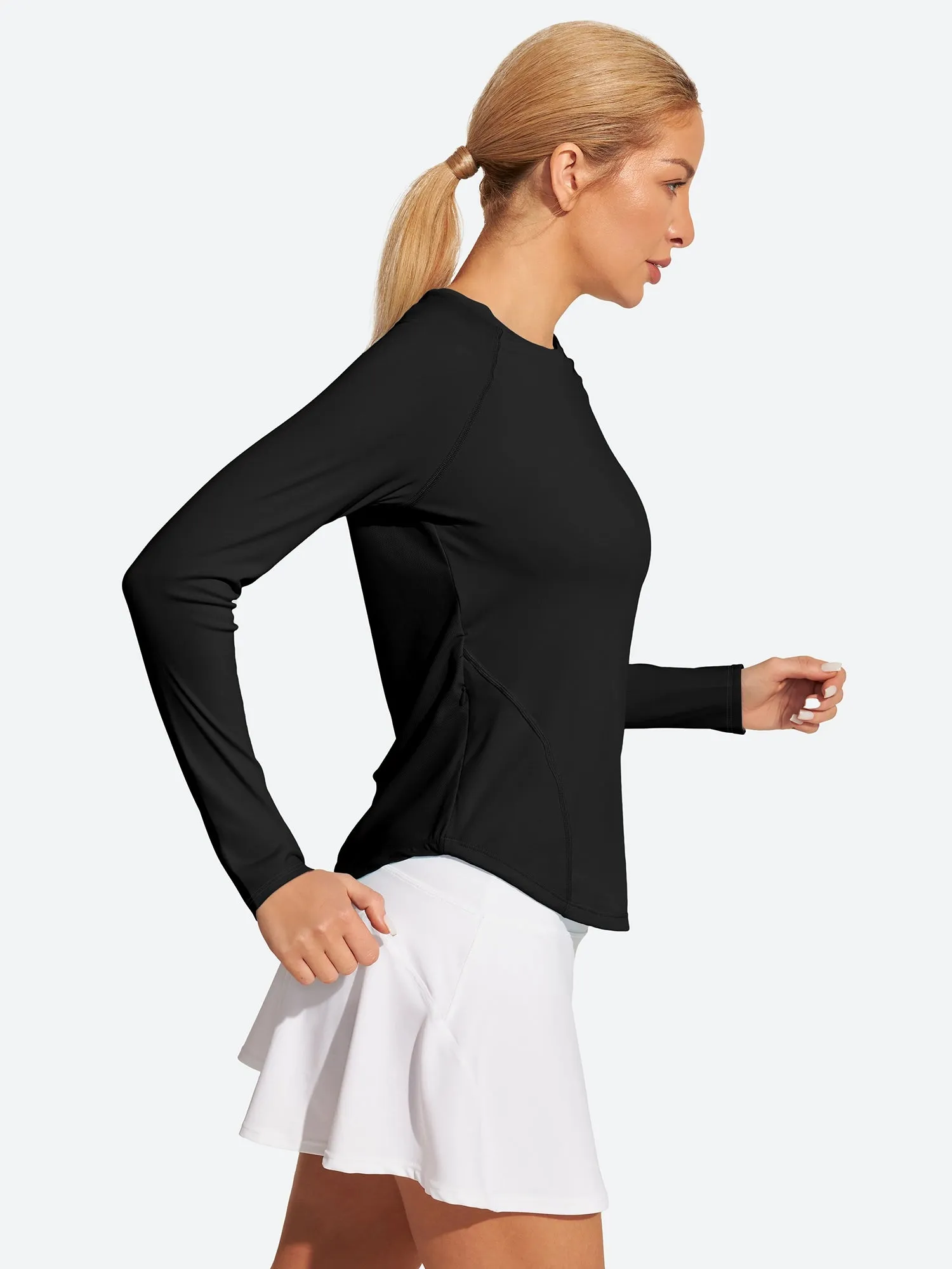 IUGA UPF 50  Long Sleeve Rash Guard With Pockets