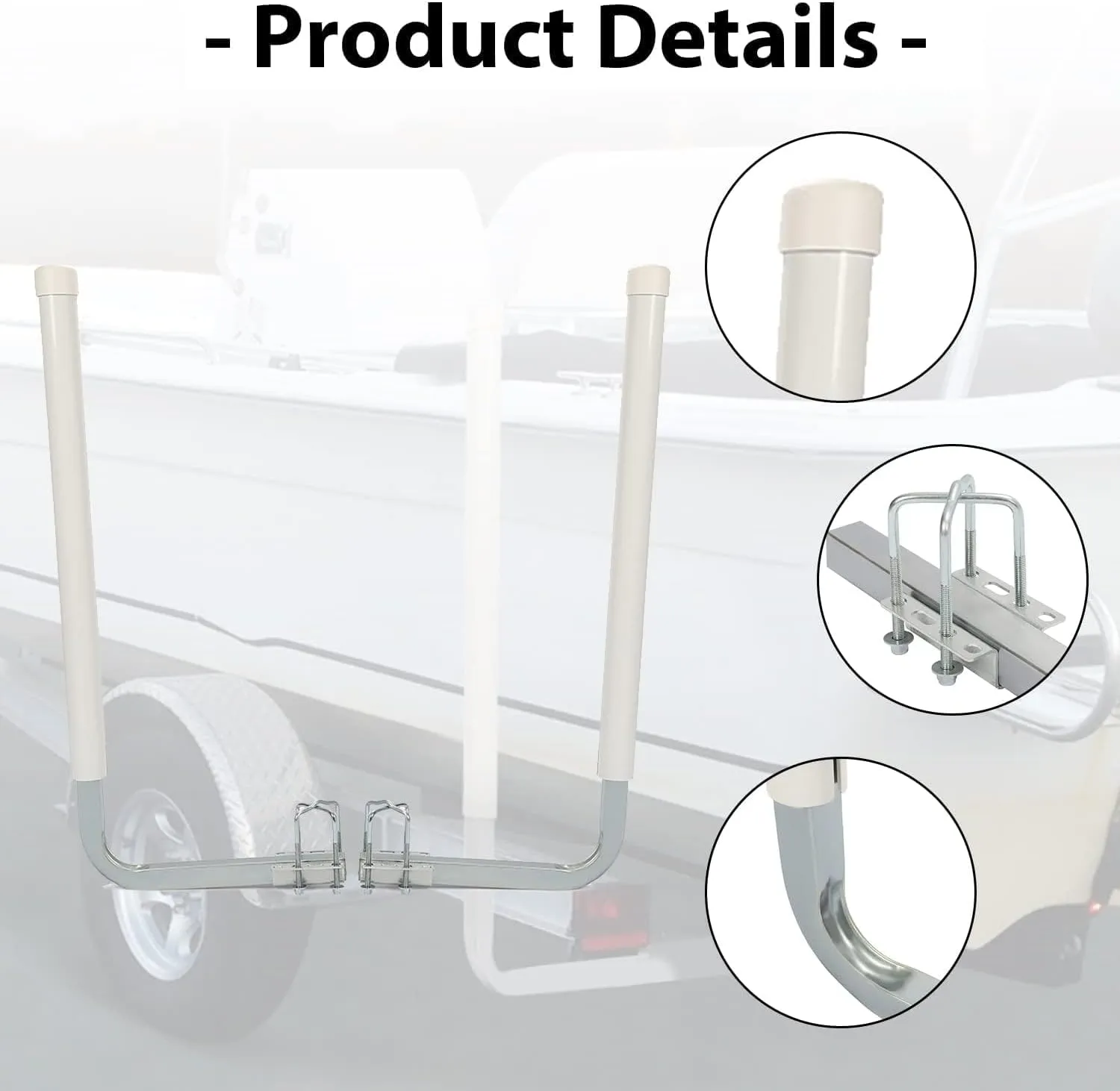 Kojem Boat Trailer Guide Poles for Ski Boat, Fishing Boat, Sailboat, Kayak, Canoe (Size and Color Selected)