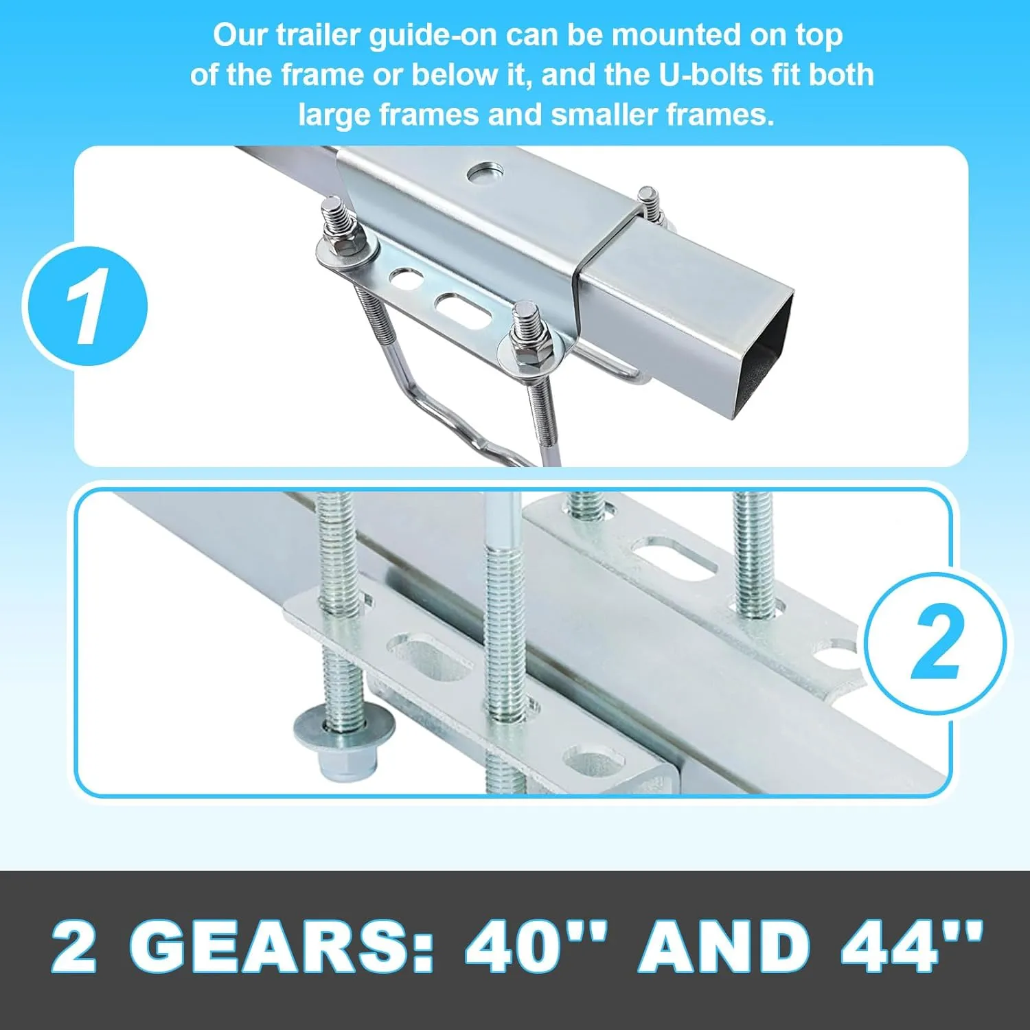 Kojem Boat Trailer Guide Poles for Ski Boat, Fishing Boat, Sailboat, Kayak, Canoe (Size and Color Selected)