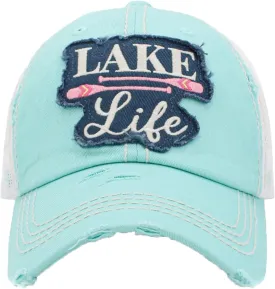 Lake Life Women's Vintage Mesh Baseball Hat