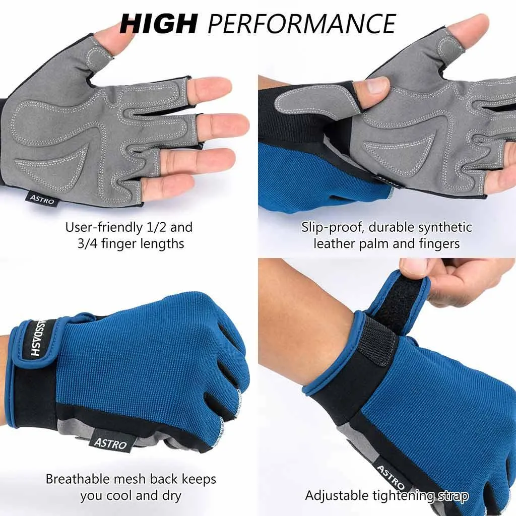 Men's Astro Fingerless Fishing Gloves
