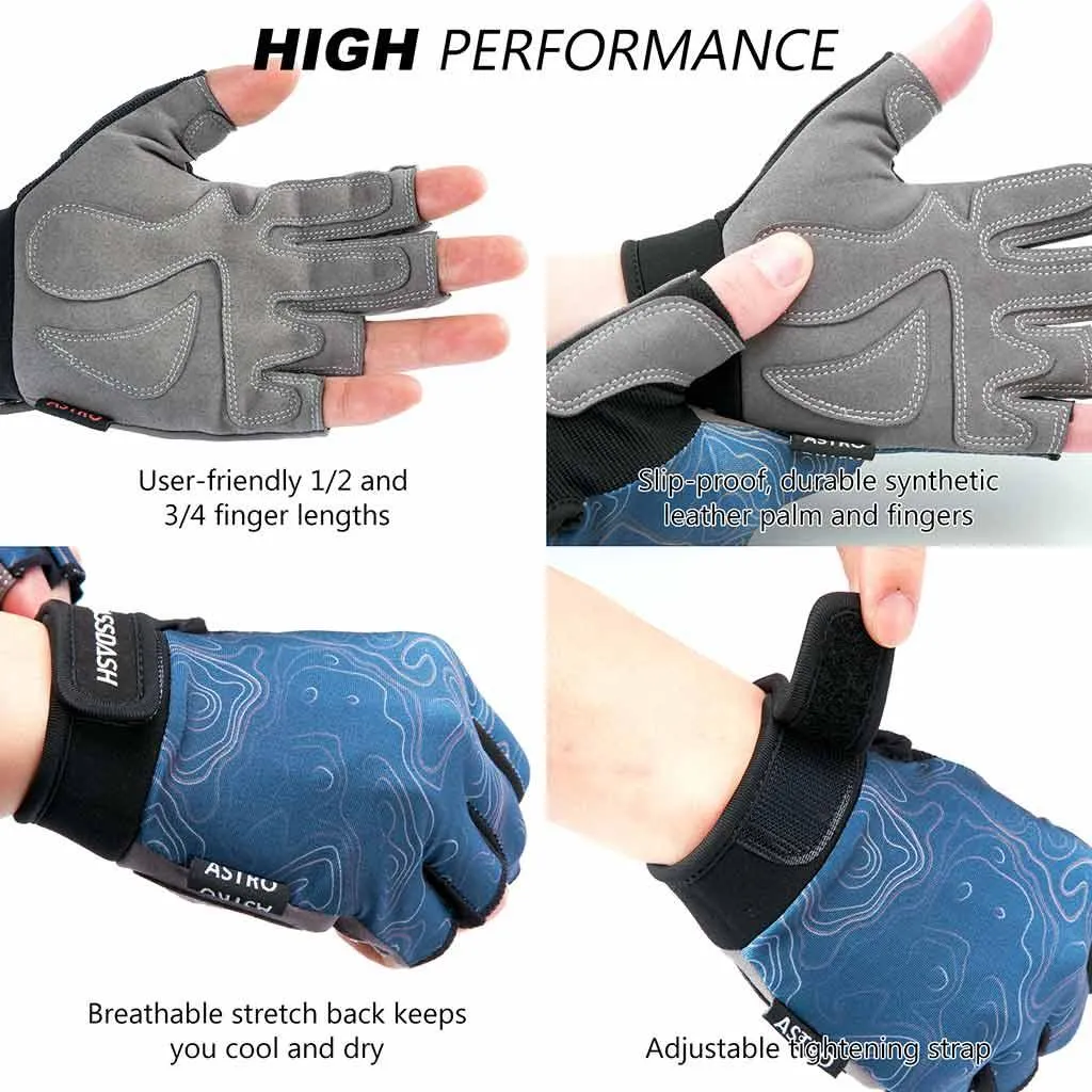 Men's Astro Fingerless Fishing Gloves