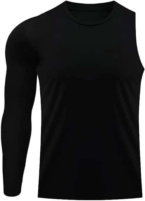 Men's Athletic Single Sleeve One Arm 1/2 Compression Shirt Sports Tight Base Layer Workout Underwear Active