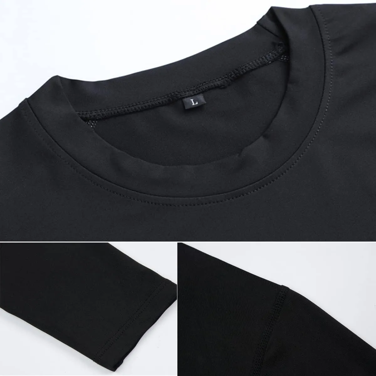 Men's Athletic Single Sleeve One Arm 1/2 Compression Shirt Sports Tight Base Layer Workout Underwear Active