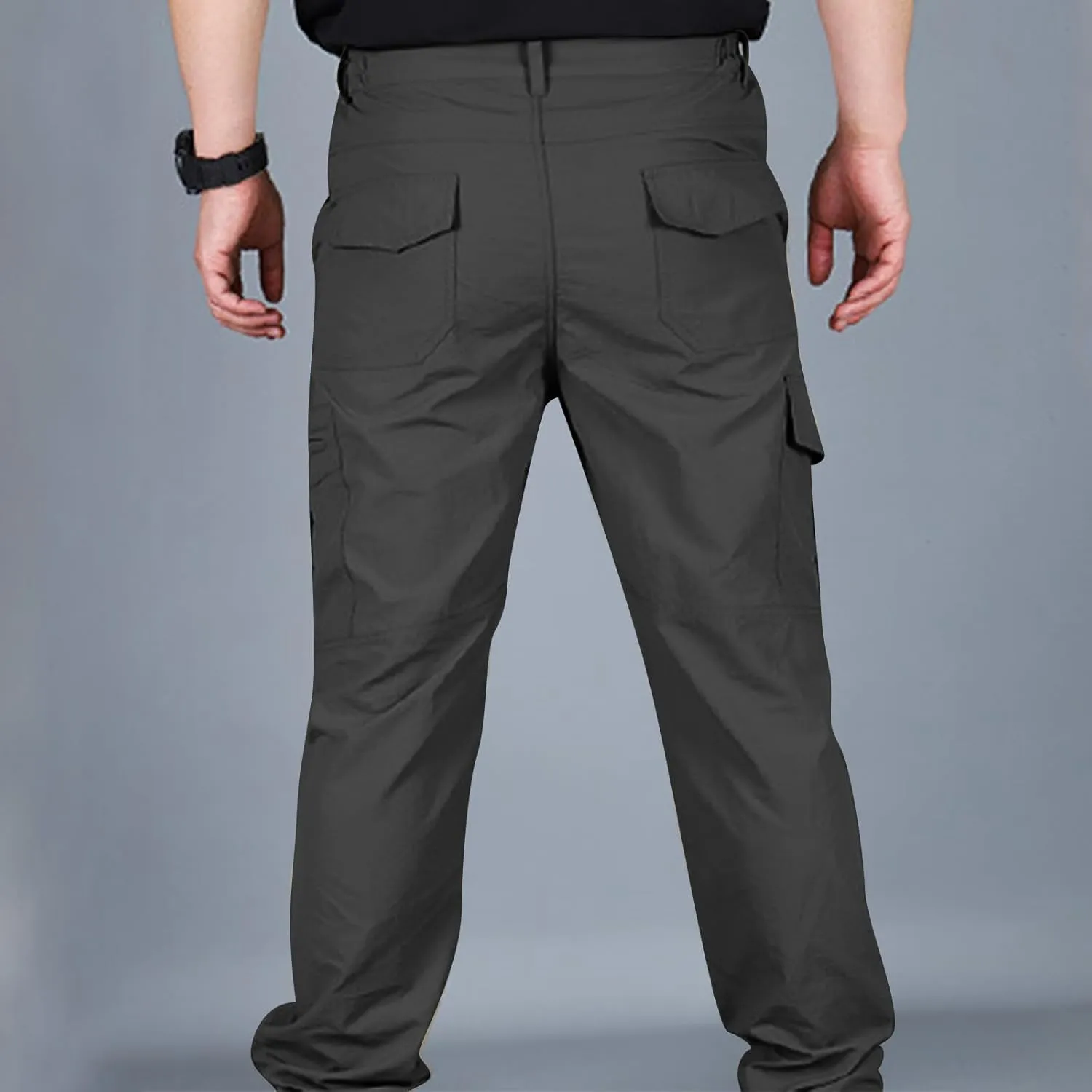 Men's Outdoor Cargo Hiking Pants Lightweight Waterproof Quick Dry Tactical Pants Casual Work Pants Joggers Trousers