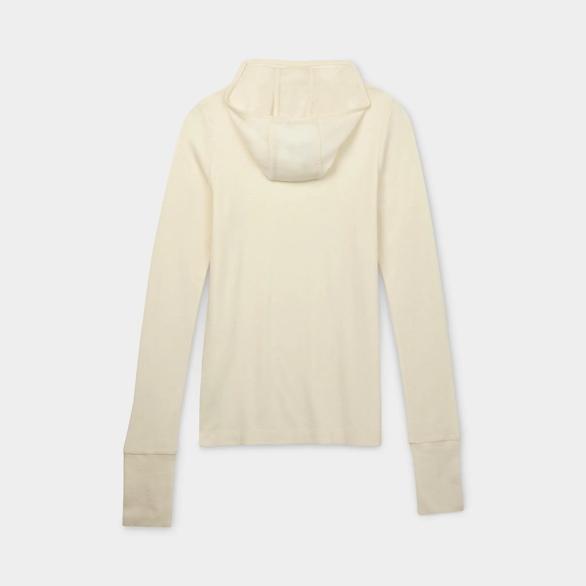 Merino Rib Hooded Shirt