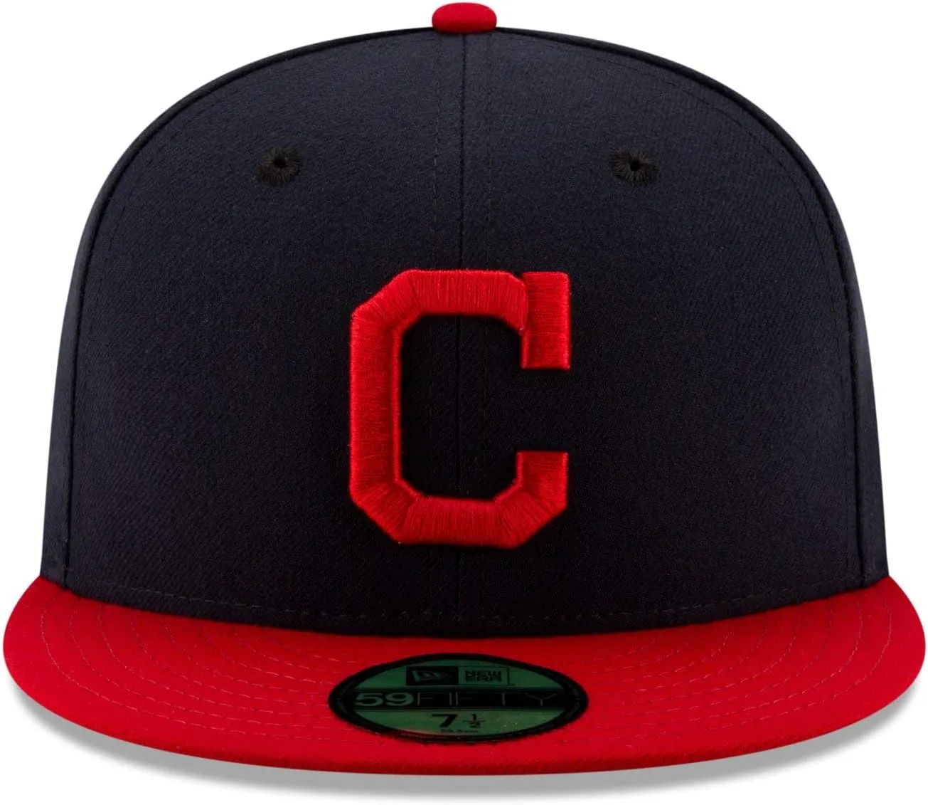 New Era Men's Cleveland Indians 59Fifty Home Navy Authentic Hat 70458576 (7