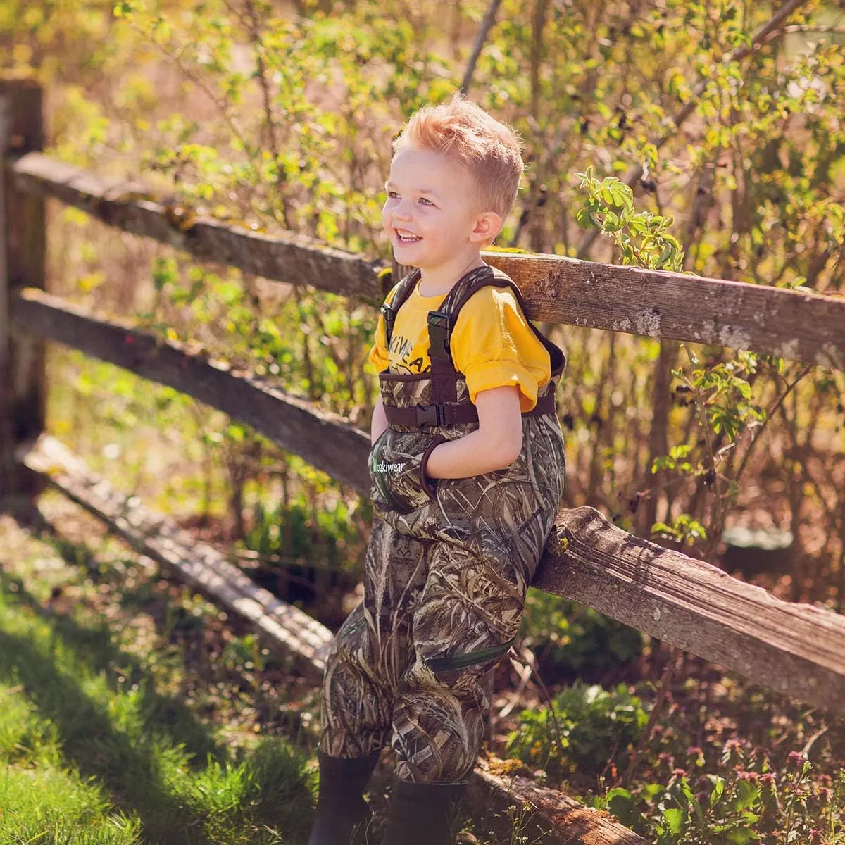 OAKI Toddler & Children's Waterproof Fishing Waders for Kids