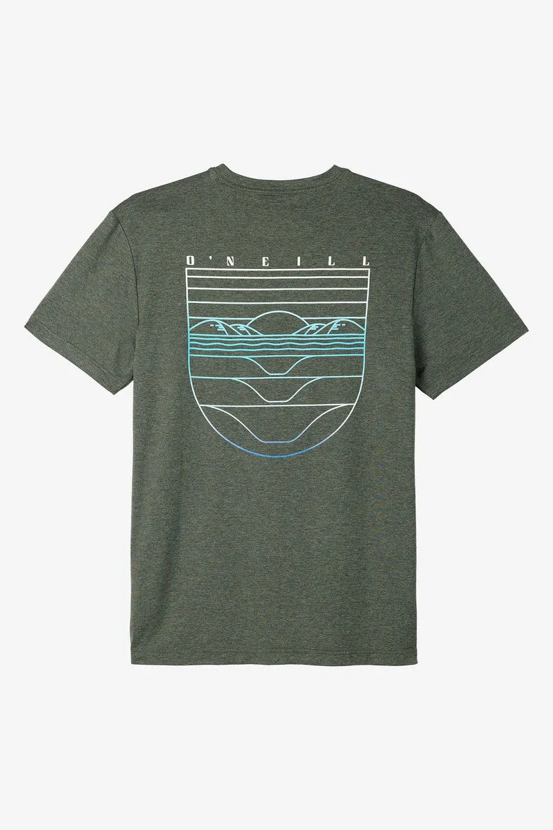 O'Neill Trvlr UPF Tee-Heather Olive