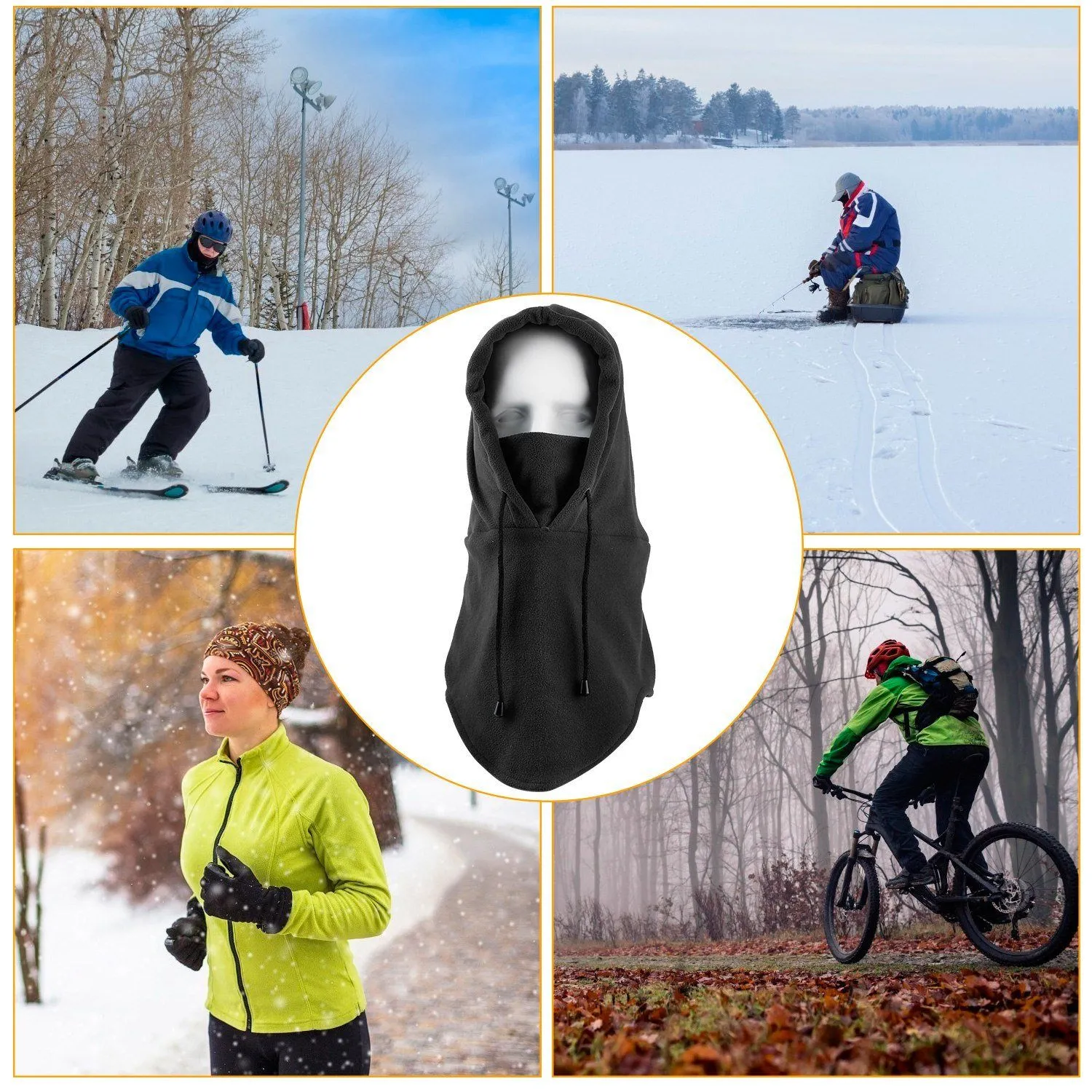 Polar Fleece Ski Mask Winter Thermal Balaclava Hat