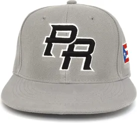 Puerto Rico Snapback Hat US Embroidery Flag 3D PR Flat Bill PR Baseball Cap