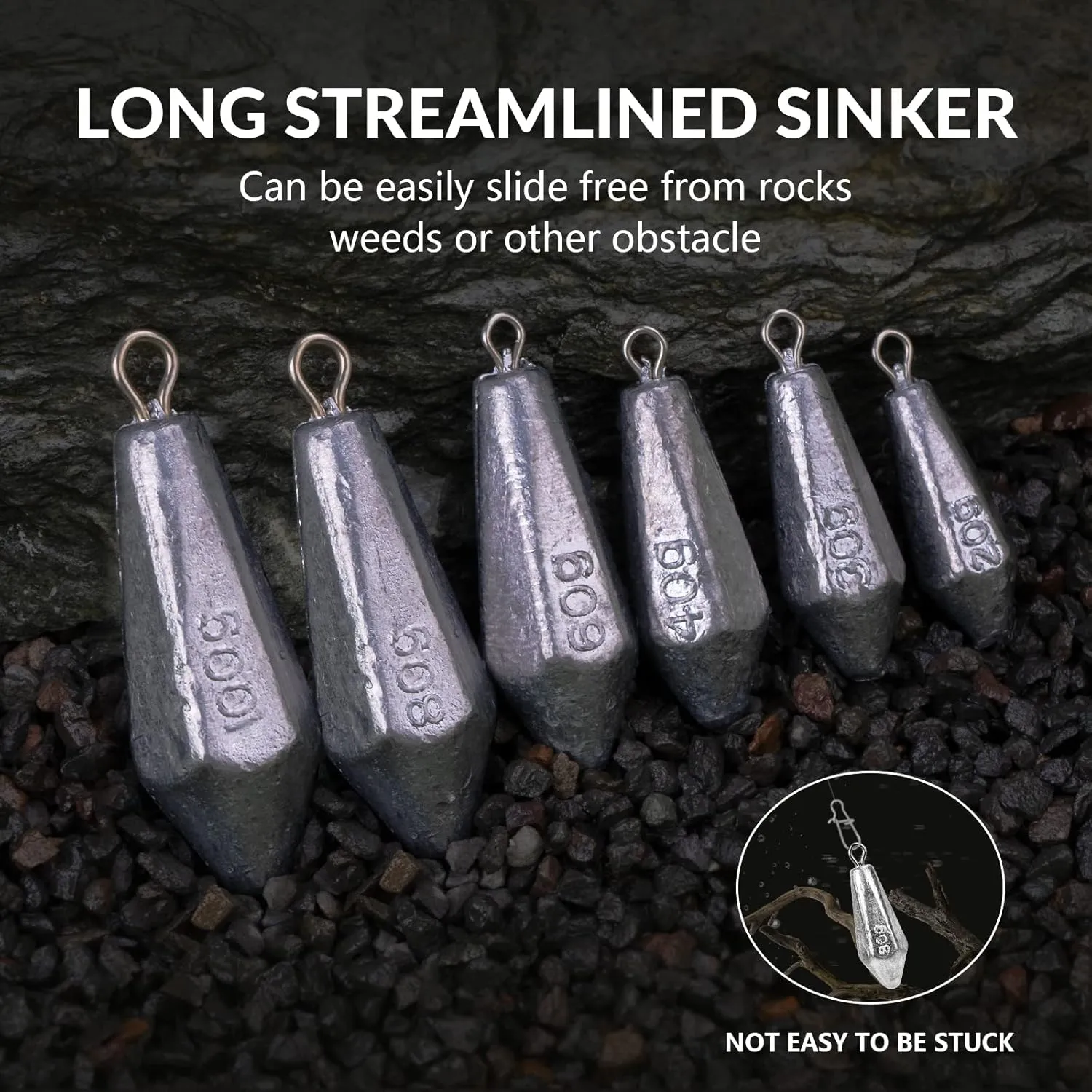 QualyQualy Drop Shot Fishing Weights Kit - Saltwater Sinker Casting Lead