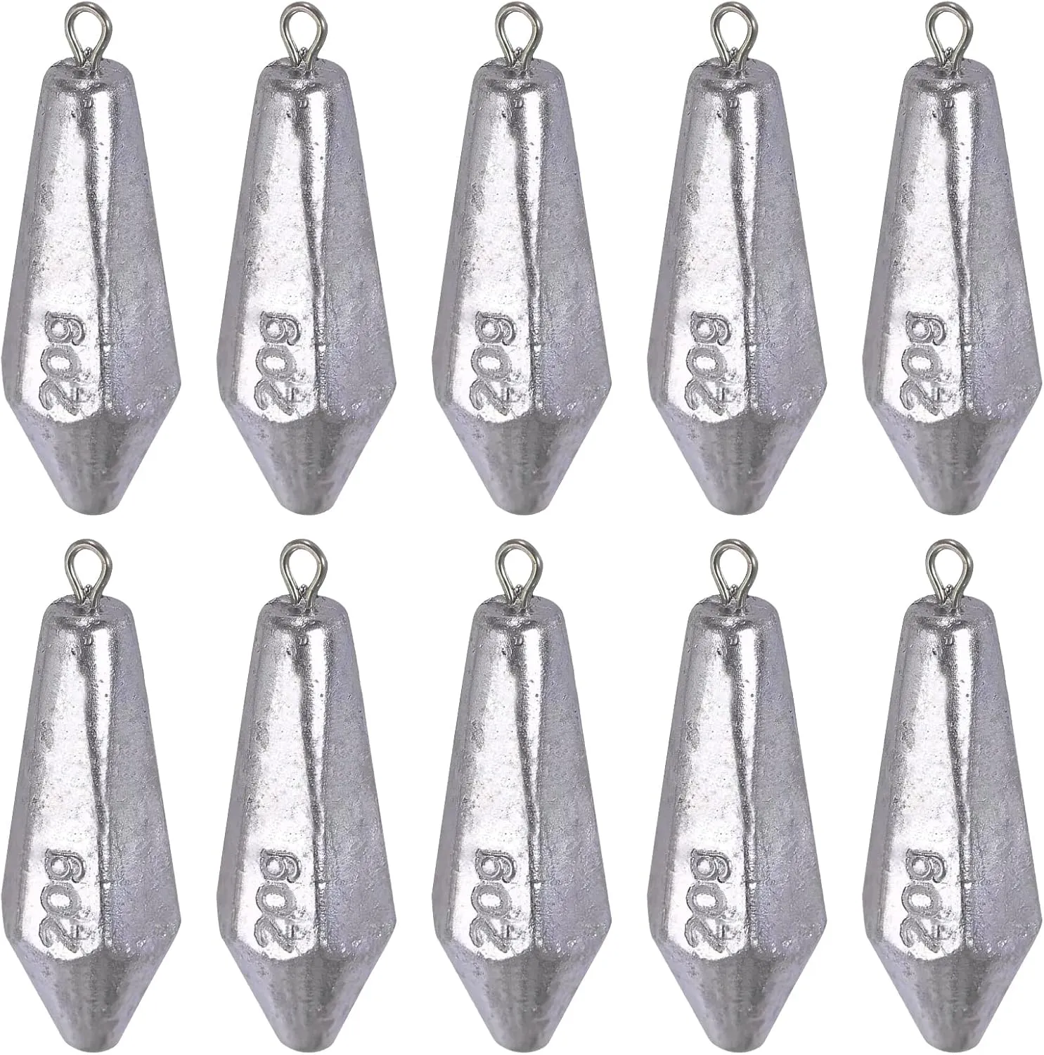 QualyQualy Drop Shot Fishing Weights Kit - Saltwater Sinker Casting Lead
