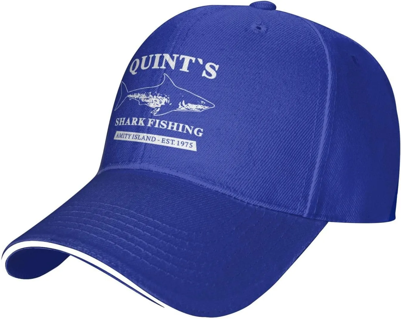 Quints Shark Fishing Amity Island EST 1975 Hat for Men Baseball Hat Adjustable Hat