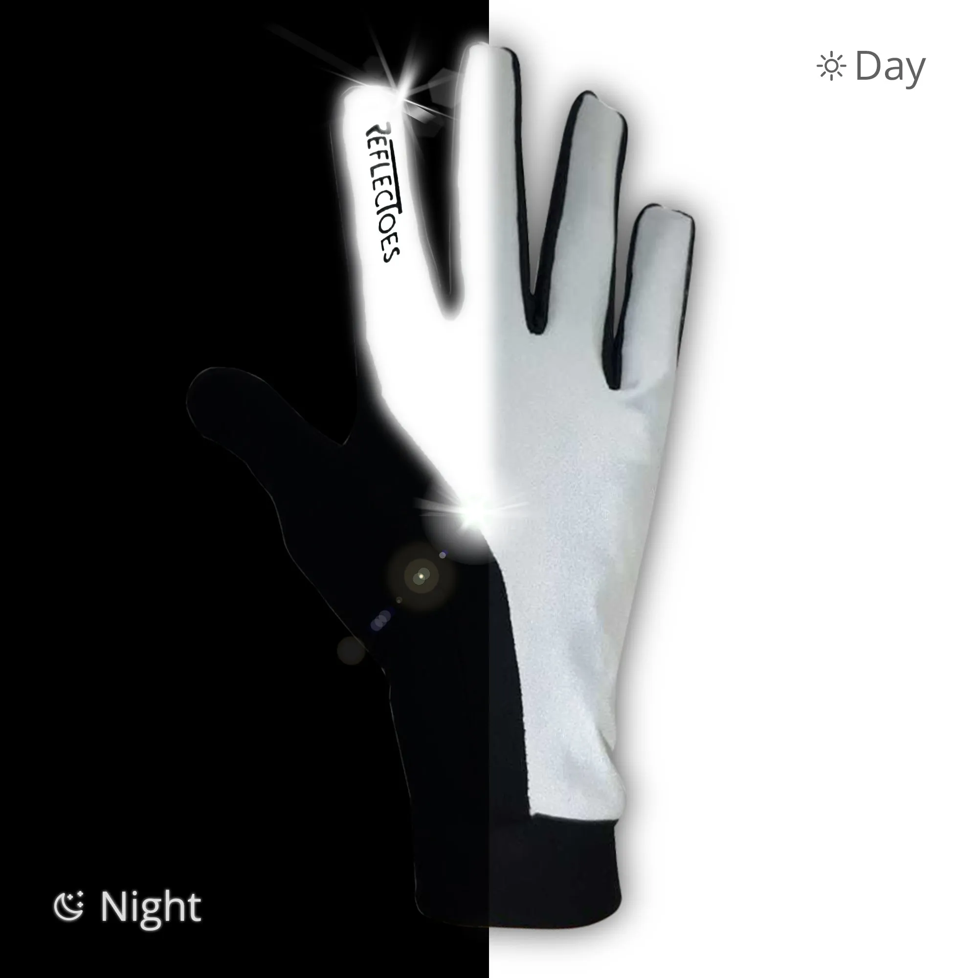 Reflectoes Reflective Running Gloves