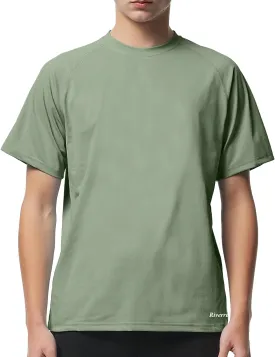 Riverruns Fishing T-Shirt Mens UPF 50  Sun Protection Fishing Shirt Short Sleeve Performance Tee #1006