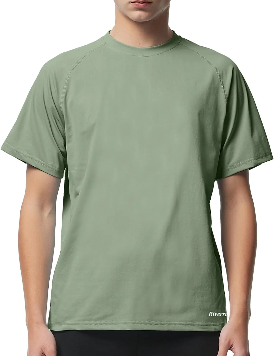 Riverruns Fishing T-Shirt Mens UPF 50  Sun Protection Fishing Shirt Short Sleeve Performance Tee #1006