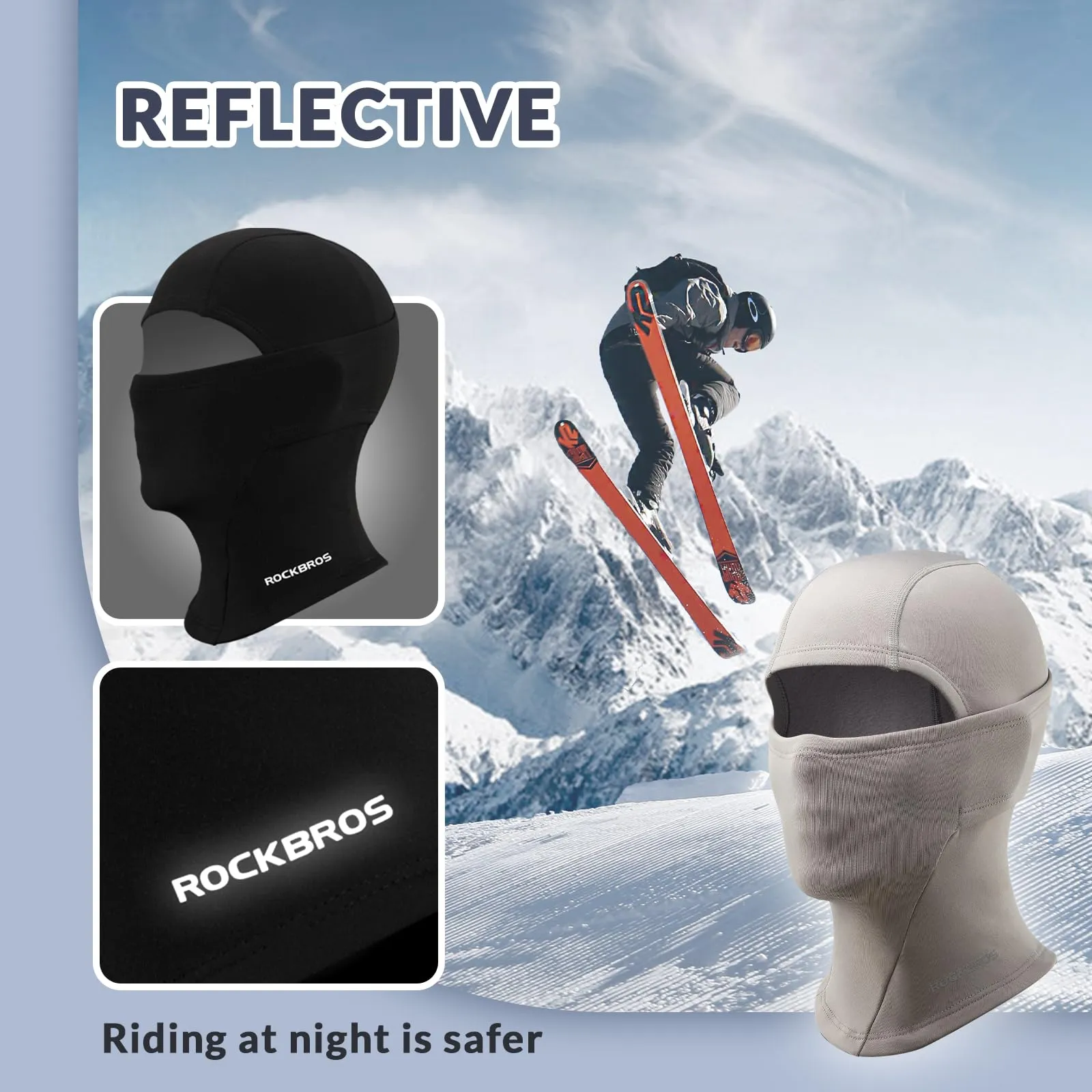 ROCKBROS Kids Thermal Windproof Breathable Balaclava for Autumn Winter