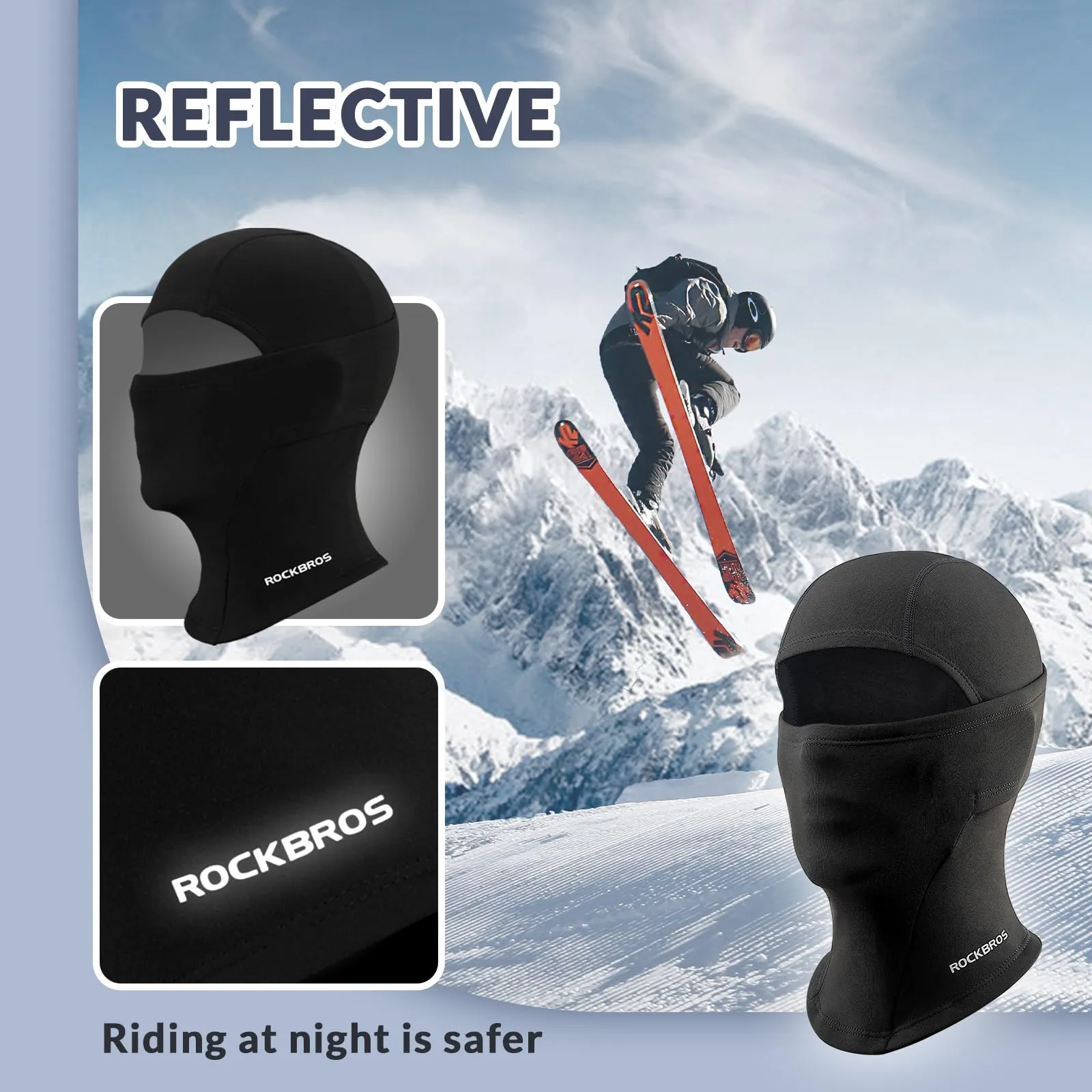 ROCKBROS Kids Thermal Windproof Breathable Balaclava for Autumn Winter