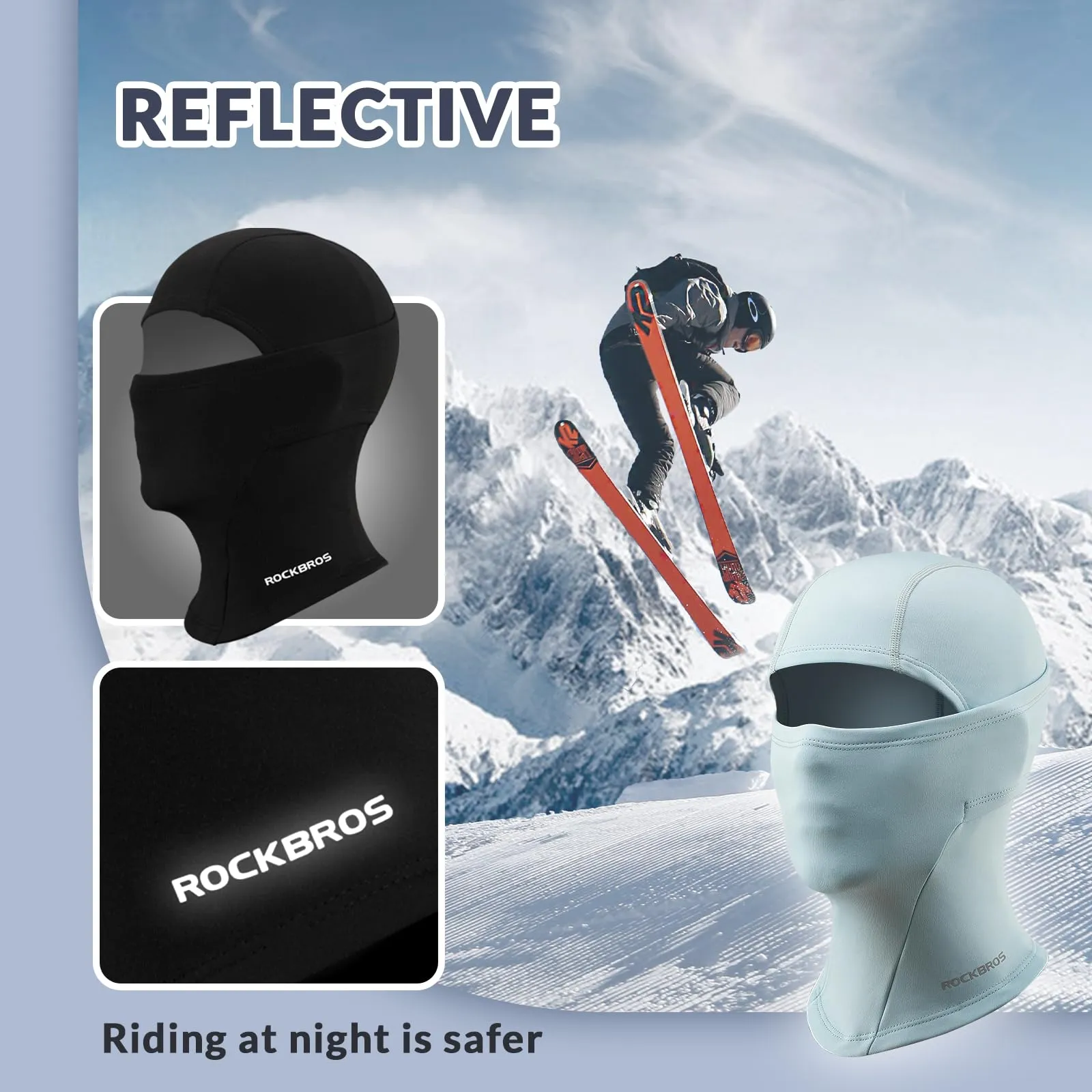 ROCKBROS Kids Thermal Windproof Breathable Balaclava for Autumn Winter